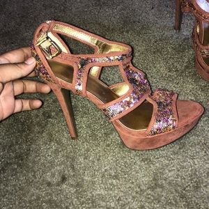 Sparkly heels
